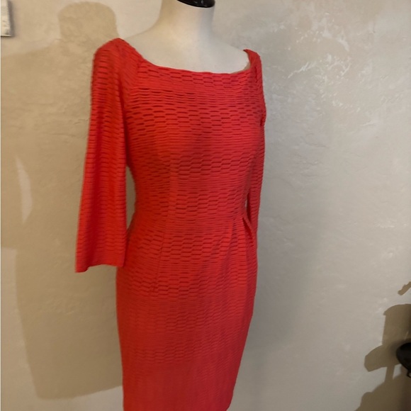 nanette Lepore Coral Dress Sz 4 - Picture 6 of 12